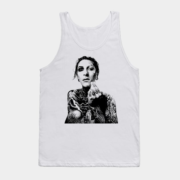 Chris Cerulli // Pencil Sketch Tank Top by Amor13Fati